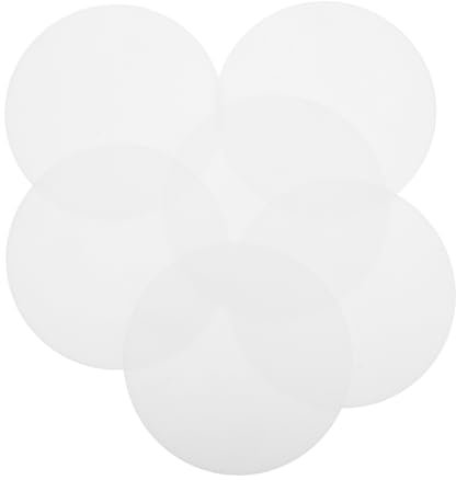 Uonlytech 6piezas Difusores Para Luces Empotradas Led Placas De Plástico Anti-reflejo Cubiertas Redondas Para Downlight Pantalla Protectora Resistente Para Iluminación Fácil Instalación