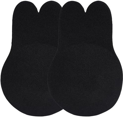 Dilara Klebe BH Push-Up – 2 Paar (4 Stück) Selbstklebend mit hochwertigem Soft-Kleber – Rückenfrei & trägerlos – Unsichtbarer Lift-Up Bra mit Nippelabdeckung – Wiederverwendbar & hautfreundlich