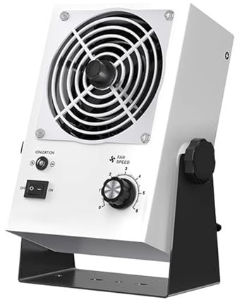 Vituord Ionisierendes Luftgebläse, Antistatischer Ionisator, Statischer Entladungsventilator, Einstellbare Windgeschwindigkeit, Maximales Luftvolumen 100 CFM