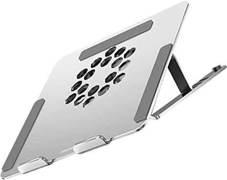 UKCOCO Base Refrigerante De Aluminio Ventilador Led RGB Soporte Ajustable para Laptop Enfriador Portátil Compatible De Portátiles