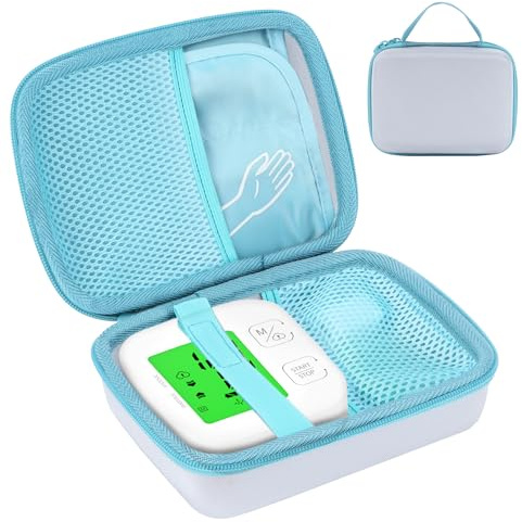 RIYADAone Tasche für iHealth Track Verbinden Arm Blood Pressure Monitor | Fallfest & stoßfest, Tragbare Etui, mit Netzbeutel Aufbewahrung, für Reisen, Blood Pressure Monitor Hart Schutzhülle