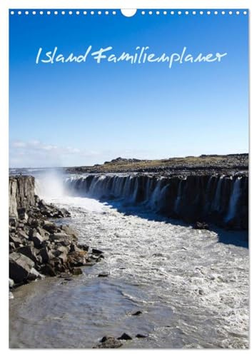 Island Familienplaner (Wandkalender 2026 DIN A3 hoch), CALVENDO Monatskalender: Die westlichste Insel Europas (CALVENDO Orte)