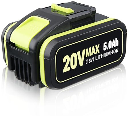 ZEERISA 20V Li-ion Battery Replacement for Worx 20V WA3551 WA3551.1 WA3553 WA3553.2 WA3641 WG629E WG546E WU268 WX166.4 Compatible with Worx 20 Volt Cordless Power Tools (1 * 5.0Ah)