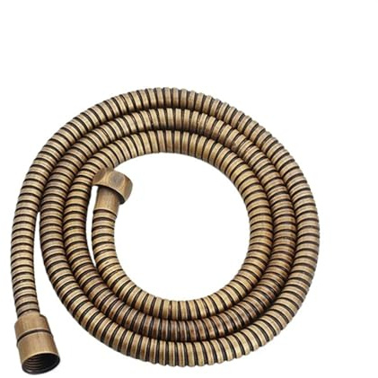 Tuyau Douche Flexible Tuyau Flexible de douche et salle bains, 5 couleurs, plomberie, laiton Antique chromé Uso apto para accessoires, outils tuyau d'eau G1/2'(Antique)