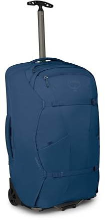 Osprey Farpoint Fairview Rollen 36, schwarz, Antikblau, 65 Liter