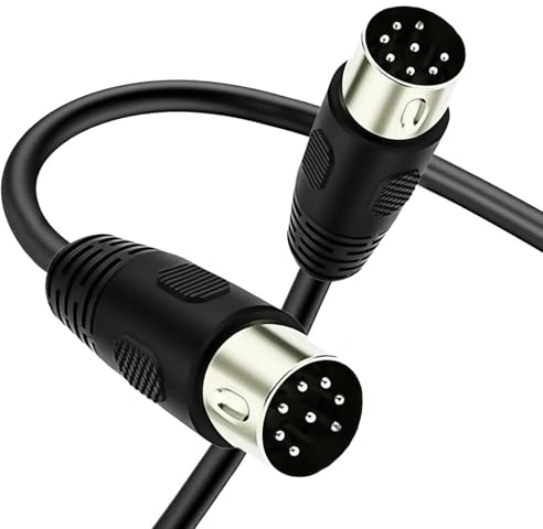 BSHTU Cable de extensión de 8 pines DIN macho a macho, cable de conexión de señal Midi de 8 pines compatible con Olufsen Beolab compatible con sistema de audio Bang y Olufsen B&O y TV (3 metros)