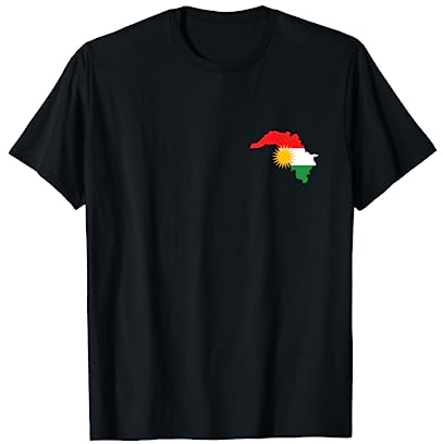 Kurdisches Karten- und Flaggenlogo - Kurdistan Souvenir T-Shirt