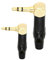 PNGKNYOCN Winkel-Adapter 3,5mm Klinkenstecker 3,5 mm 3-polig TRS ErsatzStecker Lötanschlüsse,für die Reparatur von Kopfhörern (2-Pack)