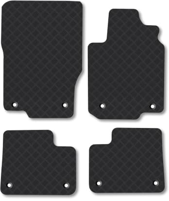 Mercedes M-Class (2012-2015) 3mm Rubber Car Mats | Tailored Fit Durable Floor Mats Full Coverage Protection Waterproof Accessories Easy Clean Anti Slip Made in the UK