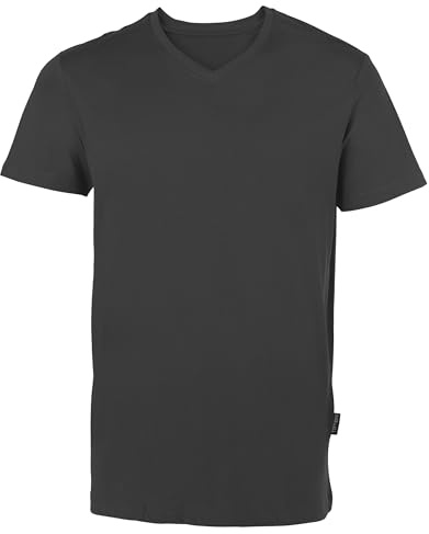HRM Herren Luxury V-Neck Tee I Premium T-Shirt Herren V-Ausschnitt aus 100% Bio-Baumwolle I Basic T-Shirt bis 60°C waschbar I Hochwertige & nachhaltige Herren-Bekleidung