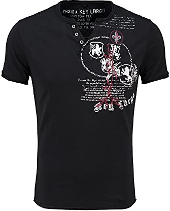 KEY LARGO Herren Weapon Button T-Shirt
