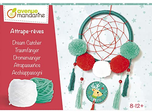 Avenue Mandarine KC140C - Kreativset Traumfänger zum Basteln, ideal für Kinder ab 8 Jahren, 1 Set, Weihnachten