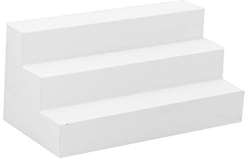 Escalera Casa de Muñecas, Casa de Muñecas en Miniatura Puerta Simulada Escalera DIY Mini Modelo Accesorio de Juguete Decoración de Juguete Accesorios para Casa de Muñecas en Blanco
