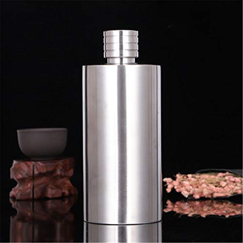 Hip Flask 500ml Grande Capacité Hip Flask Portable Liqueur Épaissie Bouteille Cylindrique Bouteille de Vin Blanc avec 2 Tasses en Acier Inoxydable (Color : C3, Size : 500ml) (C2 500ml)