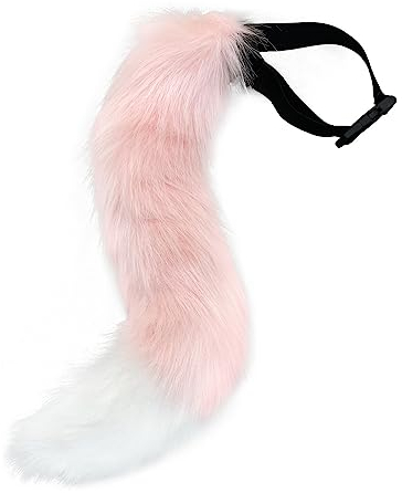 Halloween Party Cosplay Fuchsschwanz, Groß Lang Tier Fuchs Katze Hund Wolf Schwanz, Verstellbaren Fuchs Schwanz für Cosplay Weihnachten Party Kostüm Requisiten