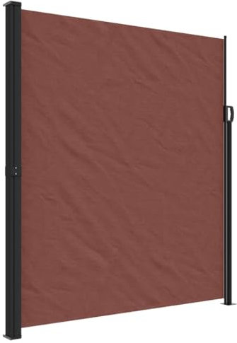 vidaXL Tenda da Sole Laterale Retrattile Marrone 220x500 cm