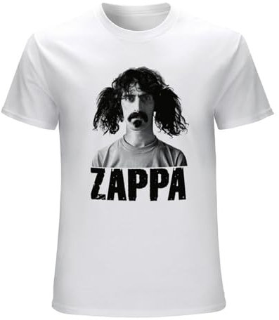Guniangjia Frank Zappa Men T-Shirt White L