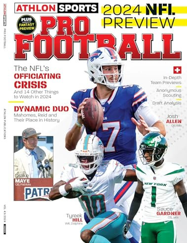 NFL Pro Football Preview 2024 - Athlon Sports: In-Depth Team Previews, Anonymous Scouting, Draft Analysis, Officiating Crisis, Chief's Dynasty & Fantasy Preview! Pro Football Preview- AFC East