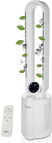 Ventilatore a torre | Ventilatore molto silenzioso | Telecomando | Oscillante | 12 livelli | Display LED | 3 modalità | Ventilatore a colonna | Raffreddatore d'aria | Timer da 15 ore | Tower Fan |