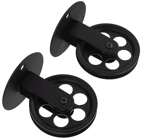 Vintage-Industrie-Riemenscheiben-Set, 2 Stück, Zuverlässige Wandmontage-Heberollen für DIY-Hängelampen, Langlebige Eisen-Vintage-Pavillon-Riemenscheiben, für Bauernhaus-Dekoration