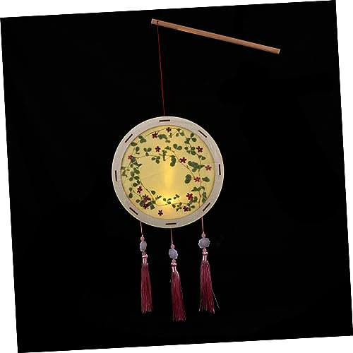 MUSISALY 1 Satz Gepresste Blumenlaterne kinderlaterne LED-Zubehör Festhauslaterne chinesisches Festival-Handlaterne geldschrank beemysafe DIY-Handwerk Materialset für Laternenbau Holz