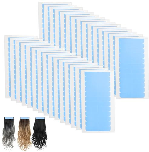 uinnossvc 360 Stück Tape Extensions Kleber, Hair Klebeband, Ersatztapes Klebestreifen, Haarverlängerungsband, Ersatz Tapes für Tape In Hair Extensions Echthaar