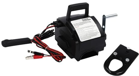 Elektrische Seilwinde 12V 300W Elektrischer Heber, Elektroseilwinde 2267.96kg Tragfähigkeit Seilhebezug, Modi Manuell/Kabelgebunden