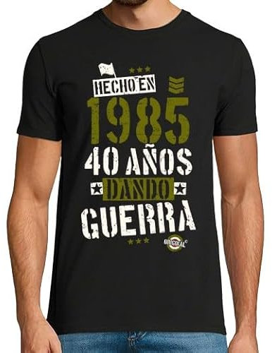 Camisetas Regalo 40 Cumpleaños Hombre - Camiseta 40 Años Hombre - Camiseta 1985 - Camiseta Graciosa Regalo Cumple - Regalos Originales Hombre 40 años - Ideas Para Cumpleaños 40 Aniversario