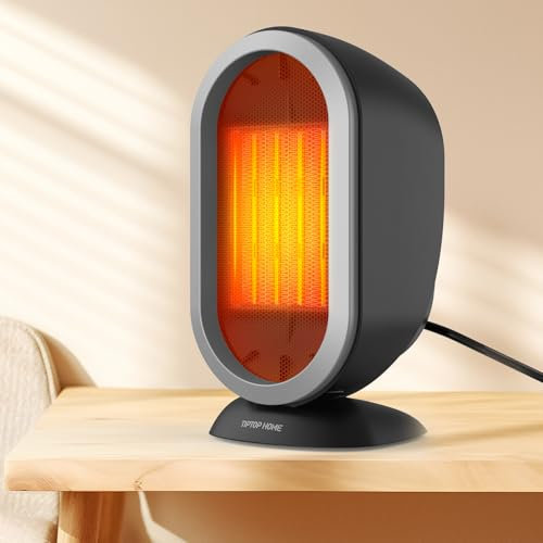 Termoventilatore Elettrica Soffianti, 1200W Mini Termoventilatore Elettrica Stufetta Elettrico da Bagno, Radiatore in Ceramica a Riscaldamento Stufe Bagno per Camera da Letto Ufficio
