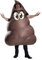 Bristol Novelty Inflatable Poop Adult's Fancy Dress Costume.