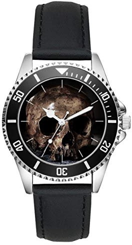 KIESENBERG Geschenk für Archäologie Totenkopf Uhr L-6148