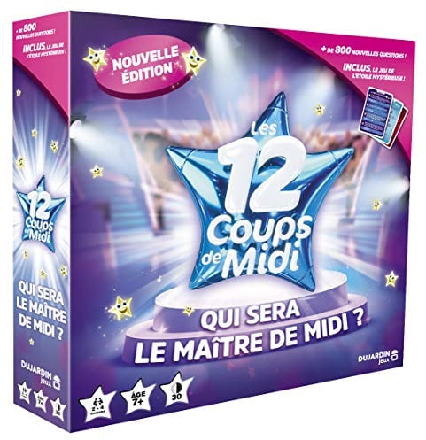 Dujardin - Les 12 Coups de Midi - Jeu TV - Jeu de Questions-Réponses - Jeu Educatif - A Jouer en Famille ou Entre Amis - Se Joue de 2 à 4 Joueurs - pour Enfants à partir de 7 Ans