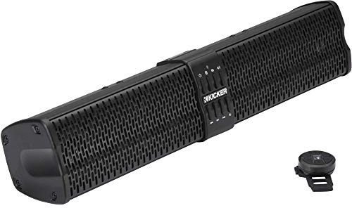 KICKER 47KPB1 PowerBar, 20-inch (51cm) UTV Bluetooth Powered Speaker System, Black Weather-Proof Enclosure, 4-Woofers, 2-Tweeters, 150 Watts RMS