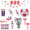 Toyland® ENGLAND Party Bundle - 46 Pieces -Women's Euros Euro 2025 - Includes Bunting , Balloons & Much More