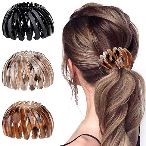 3 Stück Haarspangen für Damen, Vintage Vogelnest Haarklammern Große Haarclips Haargreifer Haar Accessoire Haarschmuck für Mädchen Damen