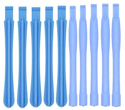 Deal Maniac Profi Kunststoff Schraubendreher Hebeln Öffnungswerkzeug Hebeisen Öffnungswerkzeug Demontage Werkzeug Reparatur Kit Set für Spielekonsole Controller Smartphone Tablet PC (10, rund und