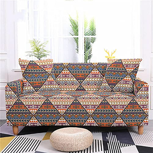 ZZDXL Sofabezug 1 Sitzer Vintage Gelb Sofaüberwurf Stretch,Moderne Sofa Überwurf,Antirutsch Sofahusse,Sofabezug L Form,Couch Überwurf,Sofa Sauber Bezug,Elastischer Sofabezug