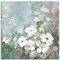 ARTLAND Wanddeko Leinwand Bilder Wandbild 50x50 cm Gemälde Blumenwiese Blüten Natur Blumen Boho Shabby Chic U2RR