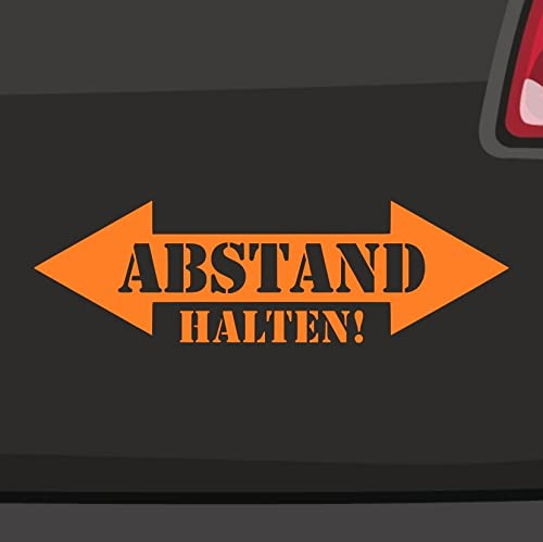 Abstand Halten Aufkleber -6 Größen 21 Farben- Achtung Hinweis Sticker Back Up