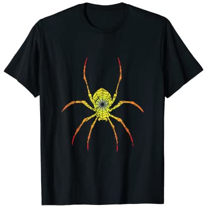 Spinne mit Spinnennetz Tarantel Halloween T-Shirt