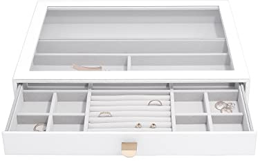 Stackers Pebble White Supersize Jewellery Box Display Drawer