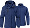 YSENTO Damen 3-in-1 Skijacke Winter Fleecejacke wasserdichte Winddichte Warme Funktions Outdoor Softshell Jacke mit Abnehmbarer Kapuze(Marine,M)