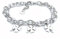 SAGA GIOIELLI® Bracciale Donna Catena In Acciaio Quadrifoglio Albero Della Vita Portafortuna (QUADRIFOGLIO)