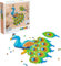 Plus-Plus 9603931, Geniales Konstruktionsspielzeug, Puzzle Pfau, Kreativ-Bausteine, 800 Teile