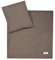 Julius Zöllner Musselin - Kinderbettwäsche 80x80 + 35x40 cm, 2-teiliges Set aus Deckenbezug und Kissenbezug, 100 Prozent Baumwoll-Musselin, mit Reißverschluss, Standard 100 by Oeko-TEX, Nougat