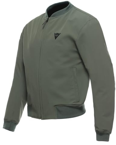 Dainese - Bhyde No Wind Tex Jacket, Motorrad Bomberjacke, Winddichtes Und Wasserabweisendes Material, Weiche Schulter Und Ellbogenprotektoren, Motorradjacke Für Herren, Grün, 54
