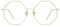 TIJN Designer-Brille für Damen und Herren, modische Brille, Metallrahmen, nicht verschreibungspflichtige Brillen, geometrische Form (Duncan), Gold, Medium