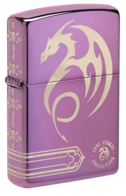 Accendini Zippo 48574 Anne Stokes Uomo Metal Viola
