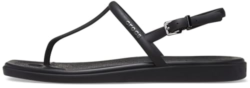 Crocs Miami Thong Flip, Infradito Donna, Nero, 37/38 EU