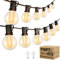 Torkase Outdoor String Lights Mains Powered,110FT/33M G40 Garden Festoon Lights with 56+2 Shatterproof G40 Plastic LED Edison Bulbs Waterproof for Outside Patio Gazebo Pergola Décor Wedding Cafe